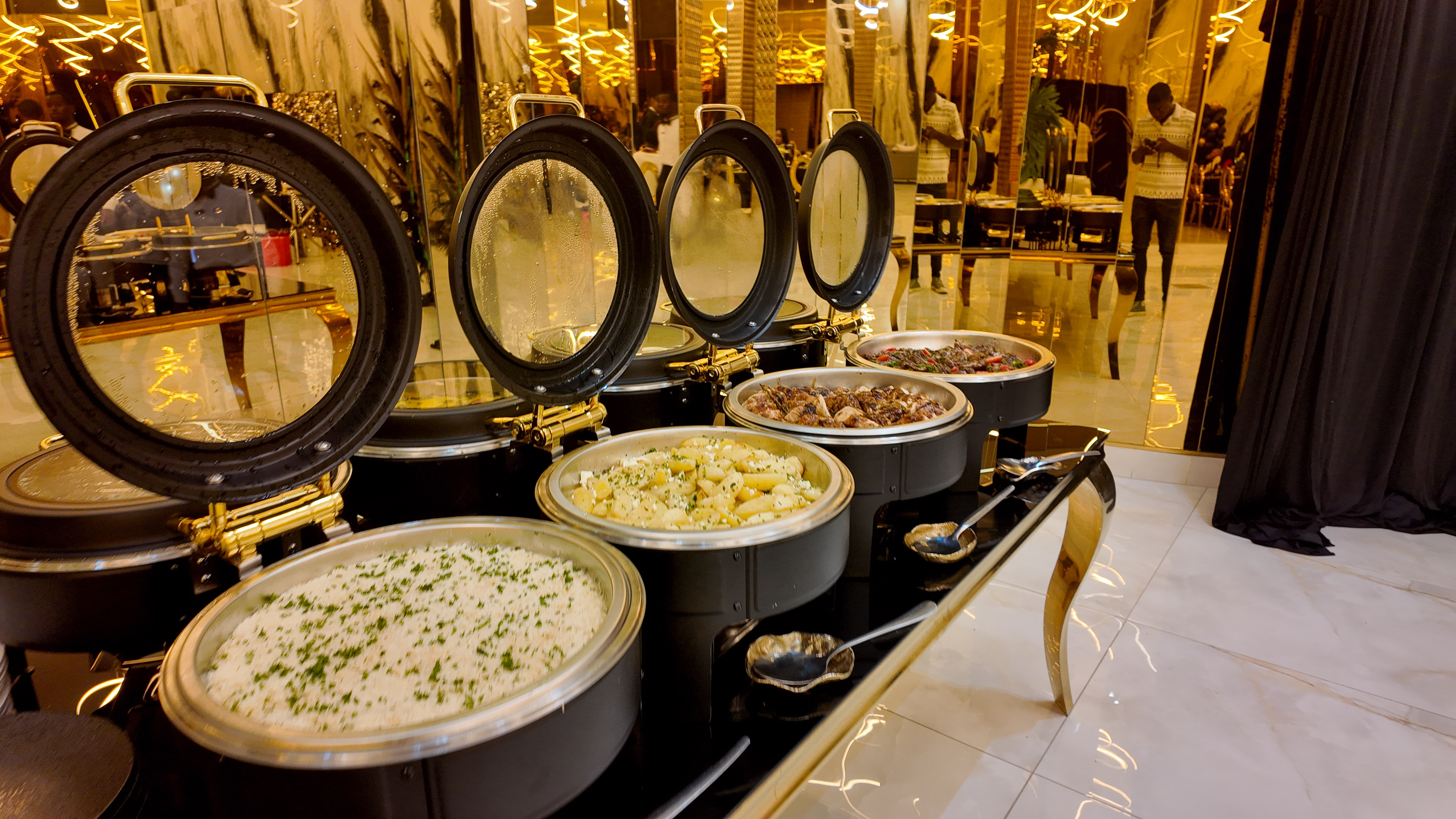 Stunning corporate catering setup for exclusive business events